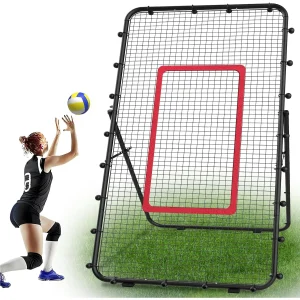 Adjustable 7x4ft Volleyball Net - Multi-Sport Rebounder for Lacrosse/Baseball/Soccer/Tennis,